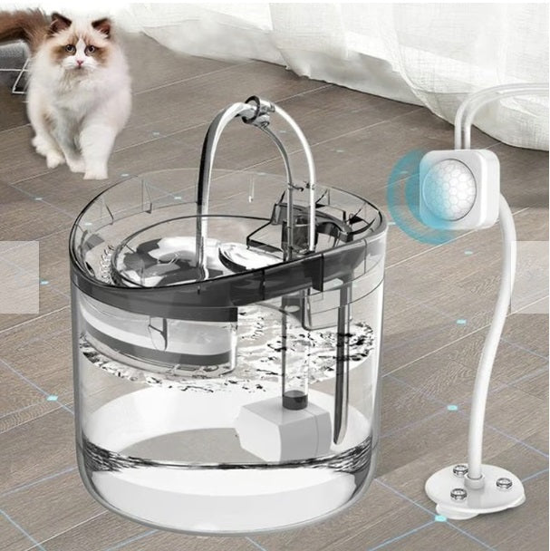 Fuente de agua para mascotas con sensor
