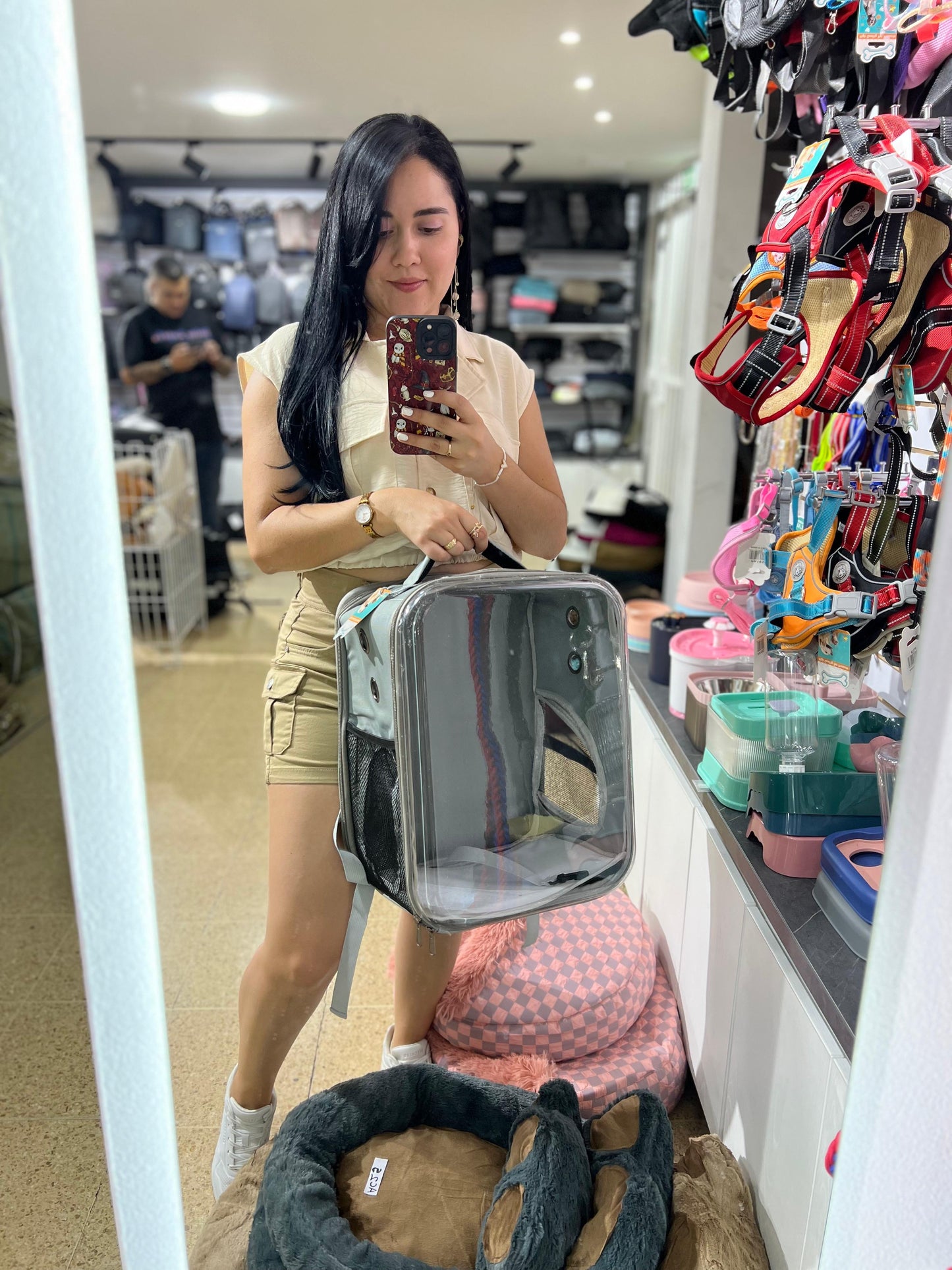 MORRAL CUADRADO PARA MASCOTA S4